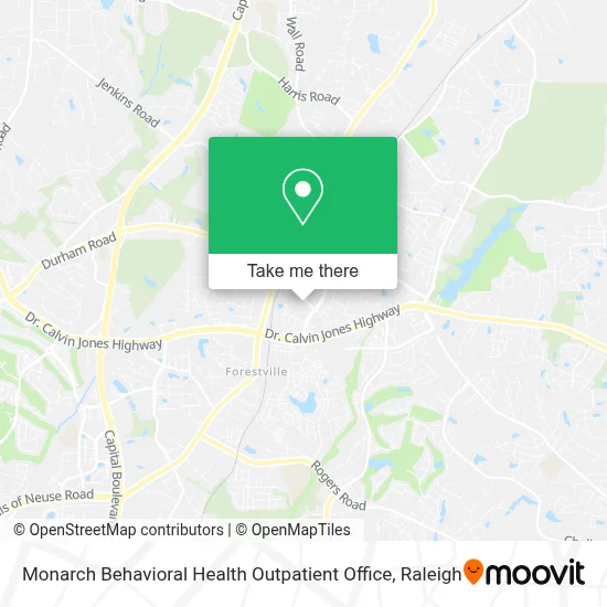 Monarch Behavioral Health Outpatient Office map