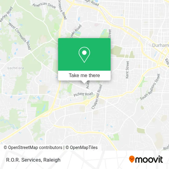 R.O.R. Services map