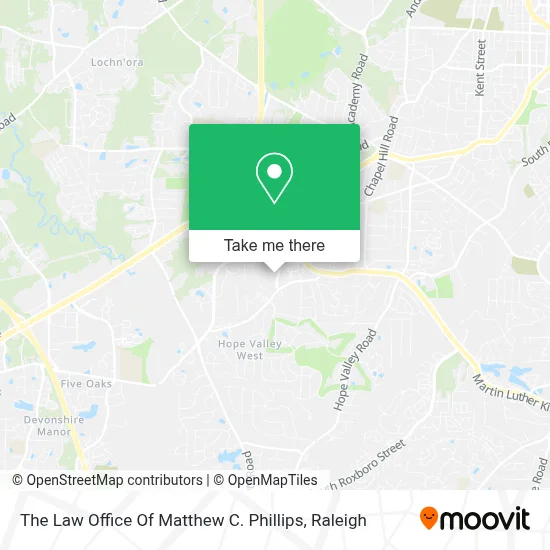 The Law Office Of Matthew C. Phillips map