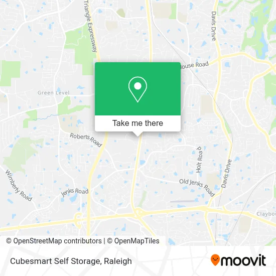Mapa de Cubesmart Self Storage
