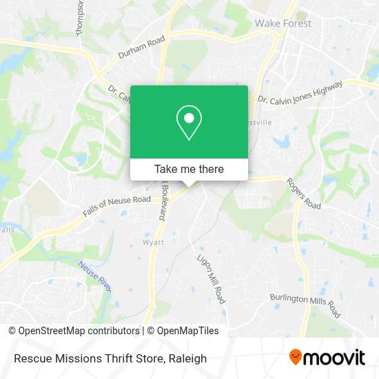 Mapa de Rescue Missions Thrift Store