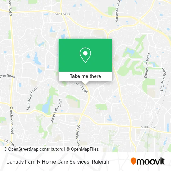 Canady Family Home Care Services map