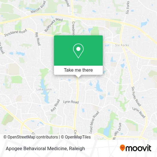 Apogee Behavioral Medicine map