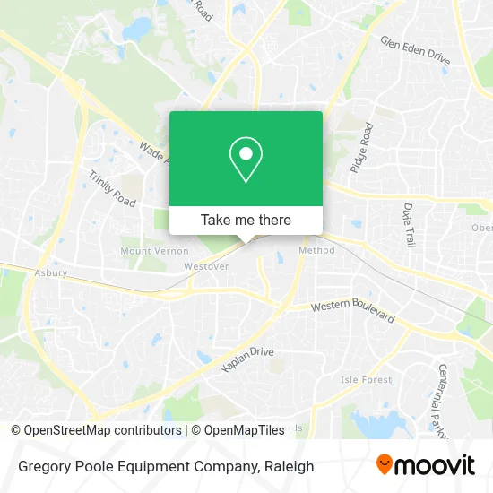 Gregory Poole Equipment Company map