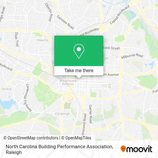 North Carolina Building Performance Association map