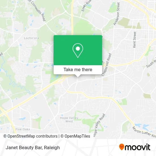 Janet Beauty Bar map