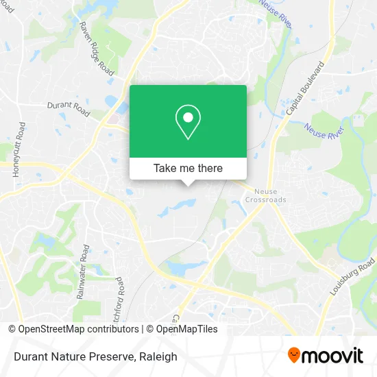 Durant Nature Preserve map