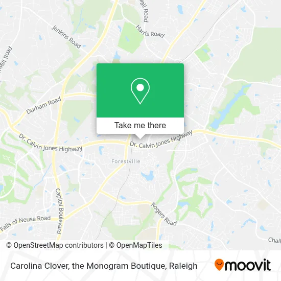 Carolina Clover, the Monogram Boutique map