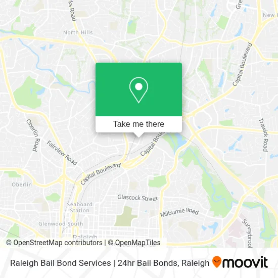 Raleigh Bail Bond Services | 24hr Bail Bonds map