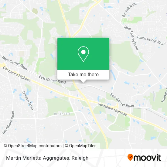 Martin Marietta Aggregates map