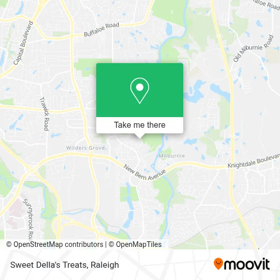 Sweet Della's Treats map