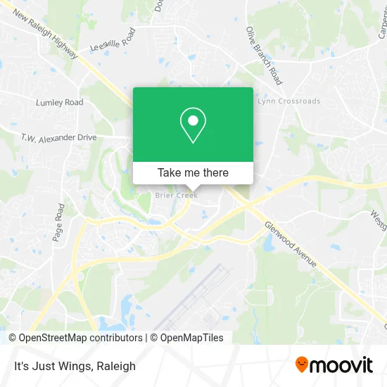 It's Just Wings map