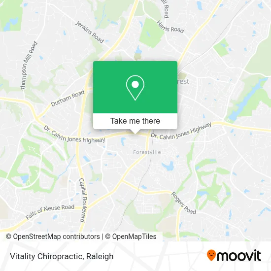 Mapa de Vitality Chiropractic