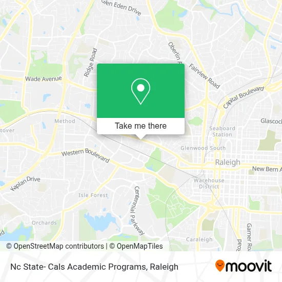 Nc State- Cals Academic Programs map