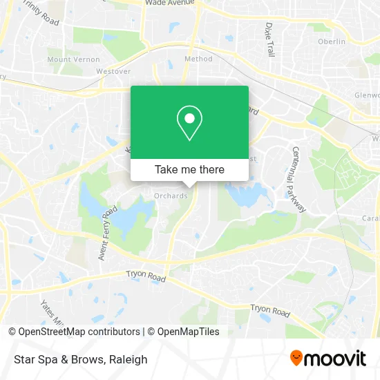 Star Spa & Brows map