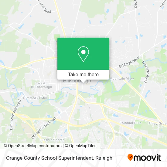 Orange County School Superintendent map