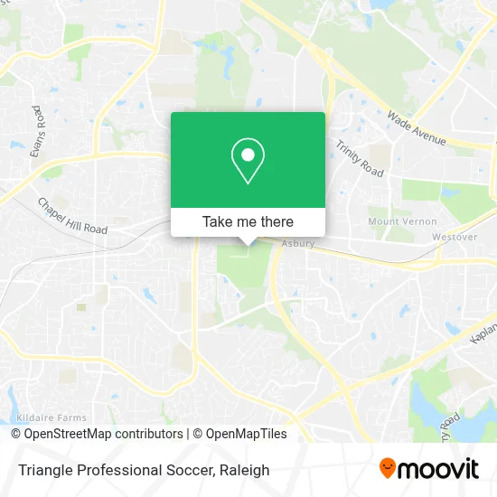 Triangle Professional Soccer map