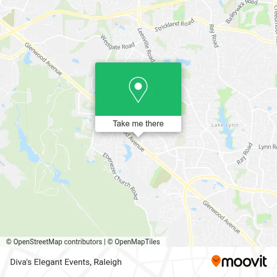 Diva's Elegant Events map