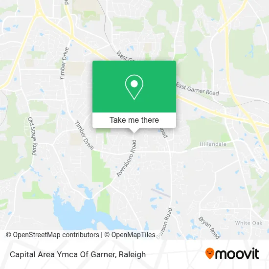 Capital Area Ymca Of Garner map