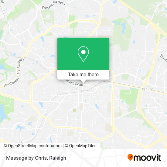 Massage by Chris map