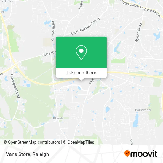 Vans Store map