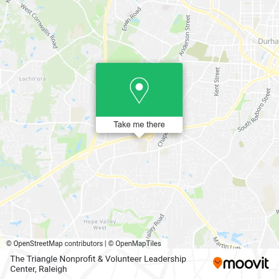 The Triangle Nonprofit & Volunteer Leadership Center map
