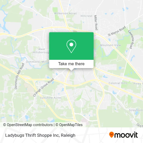 Ladybugs Thrift Shoppe Inc map