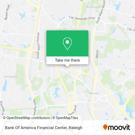 Bank Of America Financial Center map
