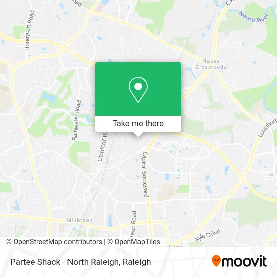 Partee Shack - North Raleigh map