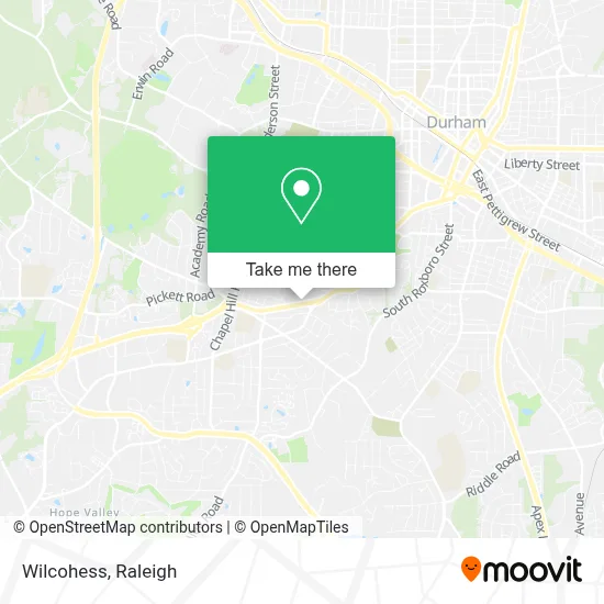 Wilcohess map