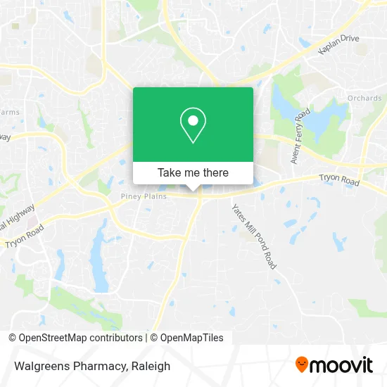 Walgreens Pharmacy map