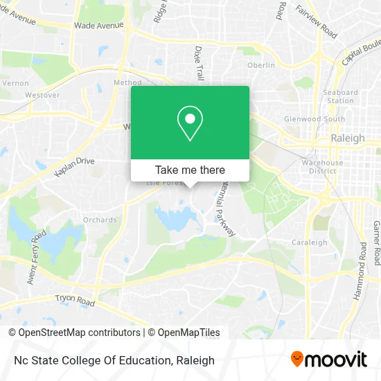 Nc State College Of Education map