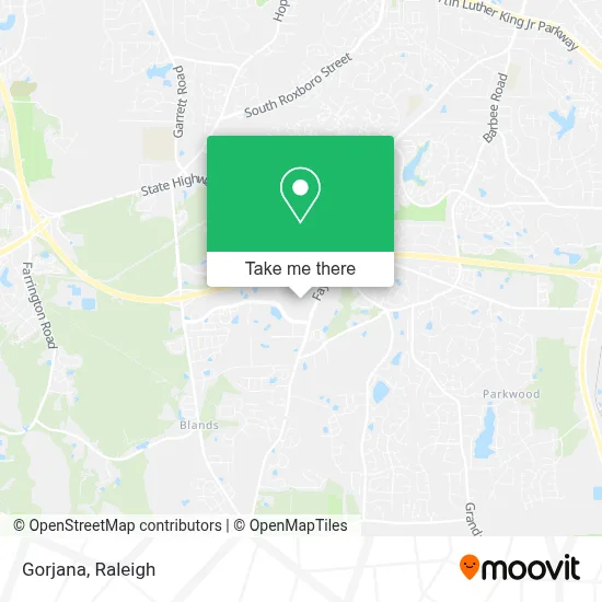 Gorjana map
