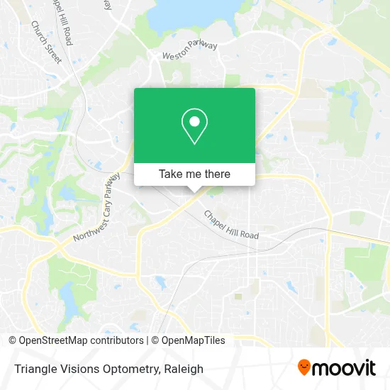 Triangle Visions Optometry map