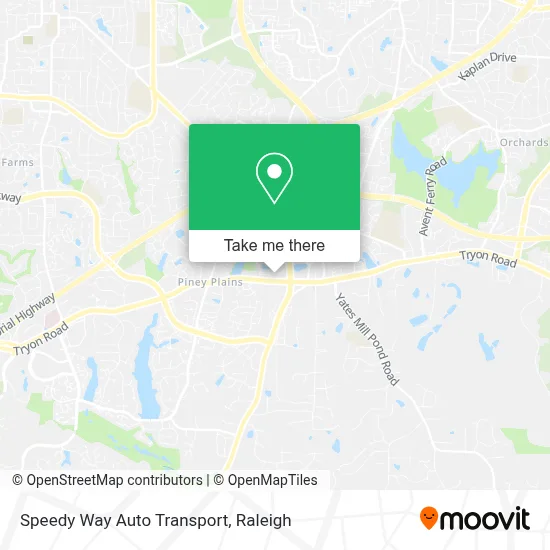 Speedy Way Auto Transport map