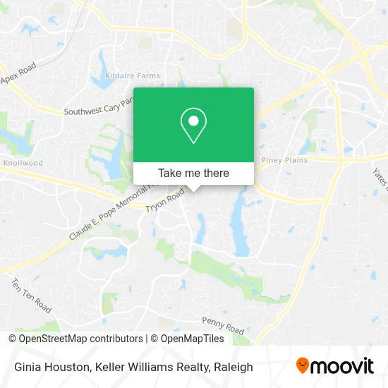 Ginia Houston, Keller Williams Realty map