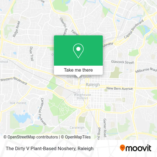 The Dirty V Plant-Based Noshery map