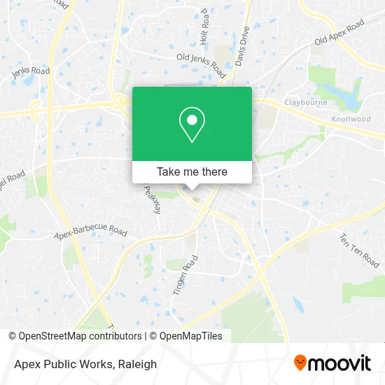 Apex Public Works map