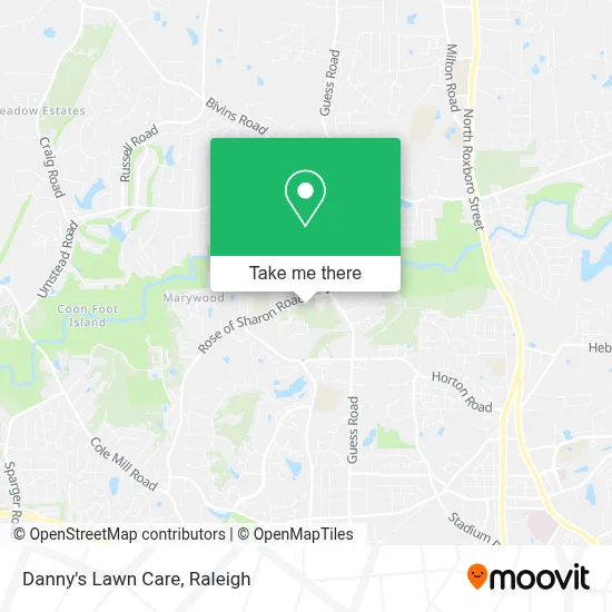 Danny's Lawn Care map