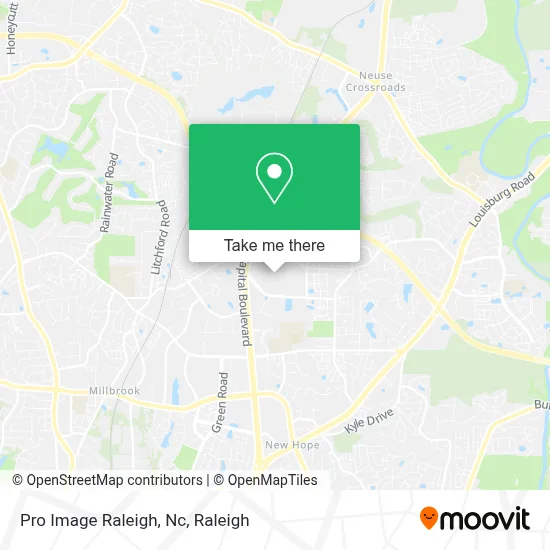 Pro Image Raleigh, Nc map