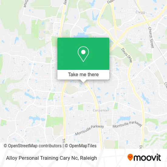 Alloy Personal Training Cary Nc map