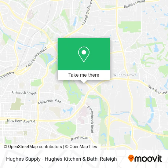 Hughes Supply - Hughes Kitchen & Bath map
