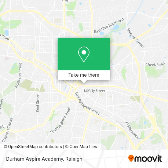 Durham Aspire Academy map