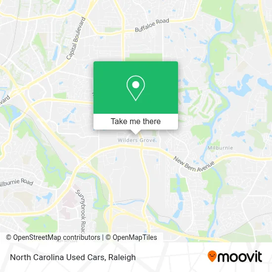 North Carolina Used Cars map