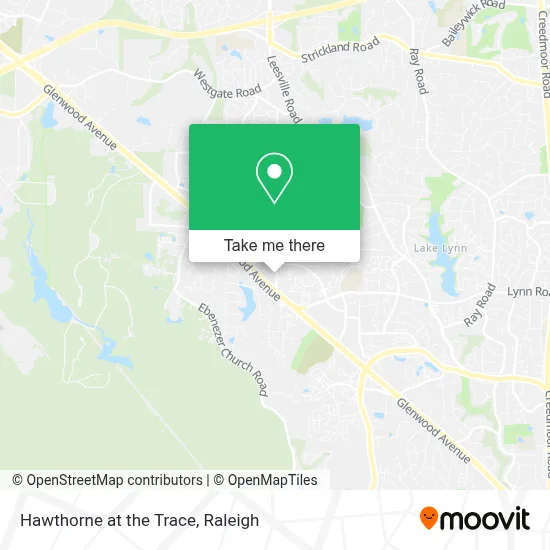Hawthorne at the Trace map