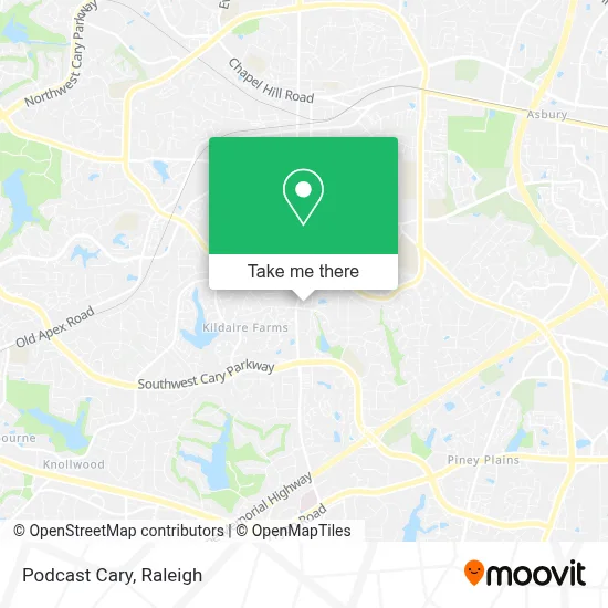 Podcast Cary map