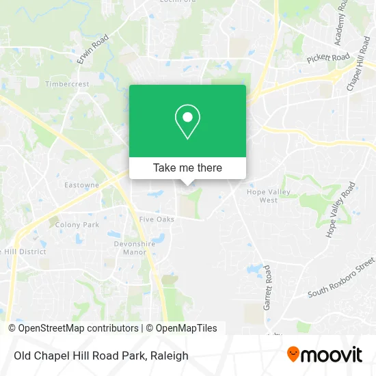 Old Chapel Hill Road Park map