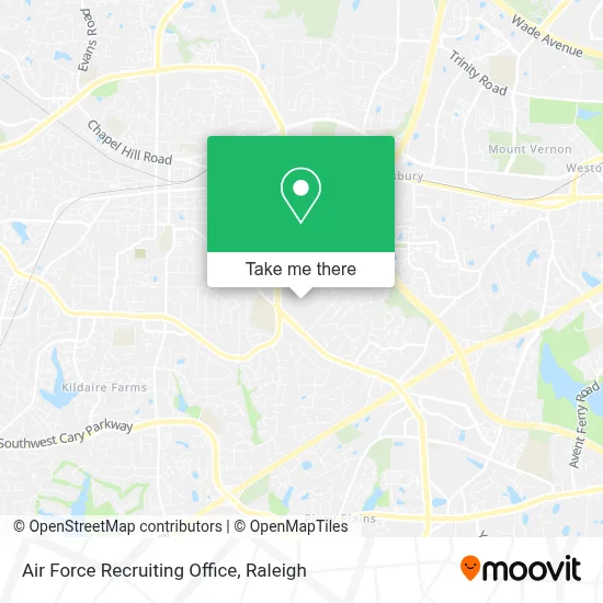 Air Force Recruiting Office map