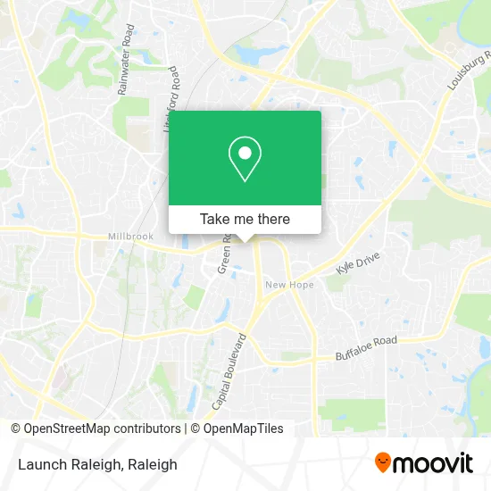 Launch Raleigh map