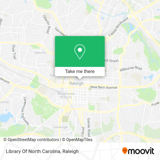 Library Of North Carolina map